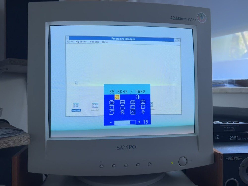 56Hz in Windows 3.11 56Hz in Windows 3.11