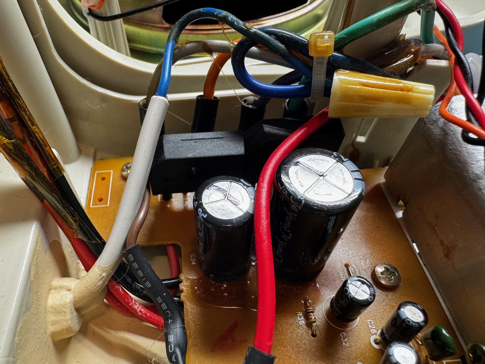 The rectifiers and filter capacitors The rectifiers and filter capacitors