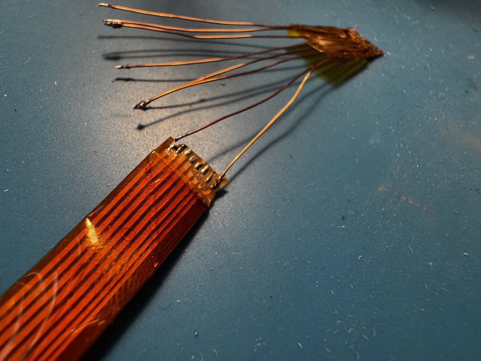 Both ends connected with eight wires