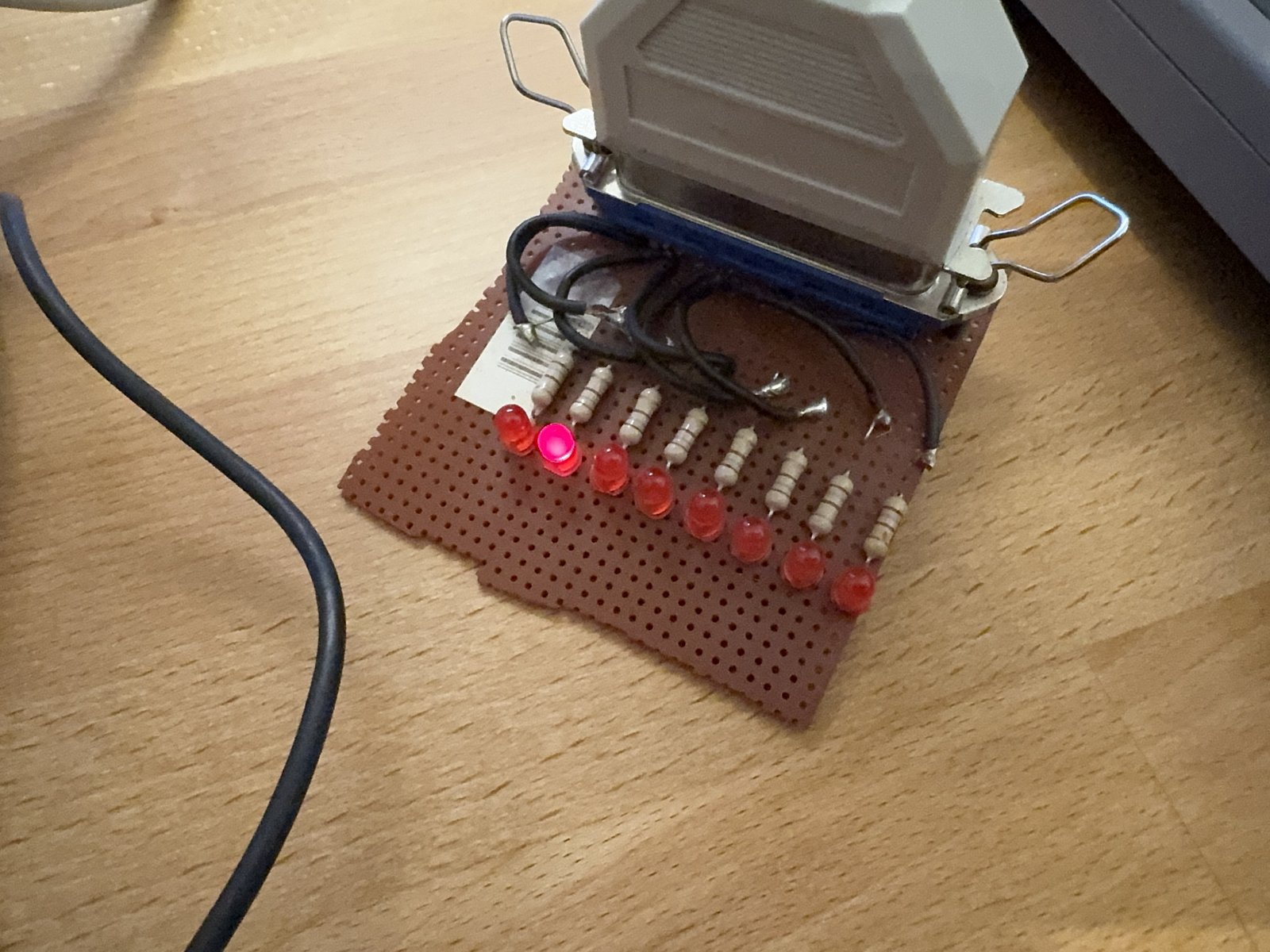 POST code 02H on the LPT board POST code 02H on the LPT board
