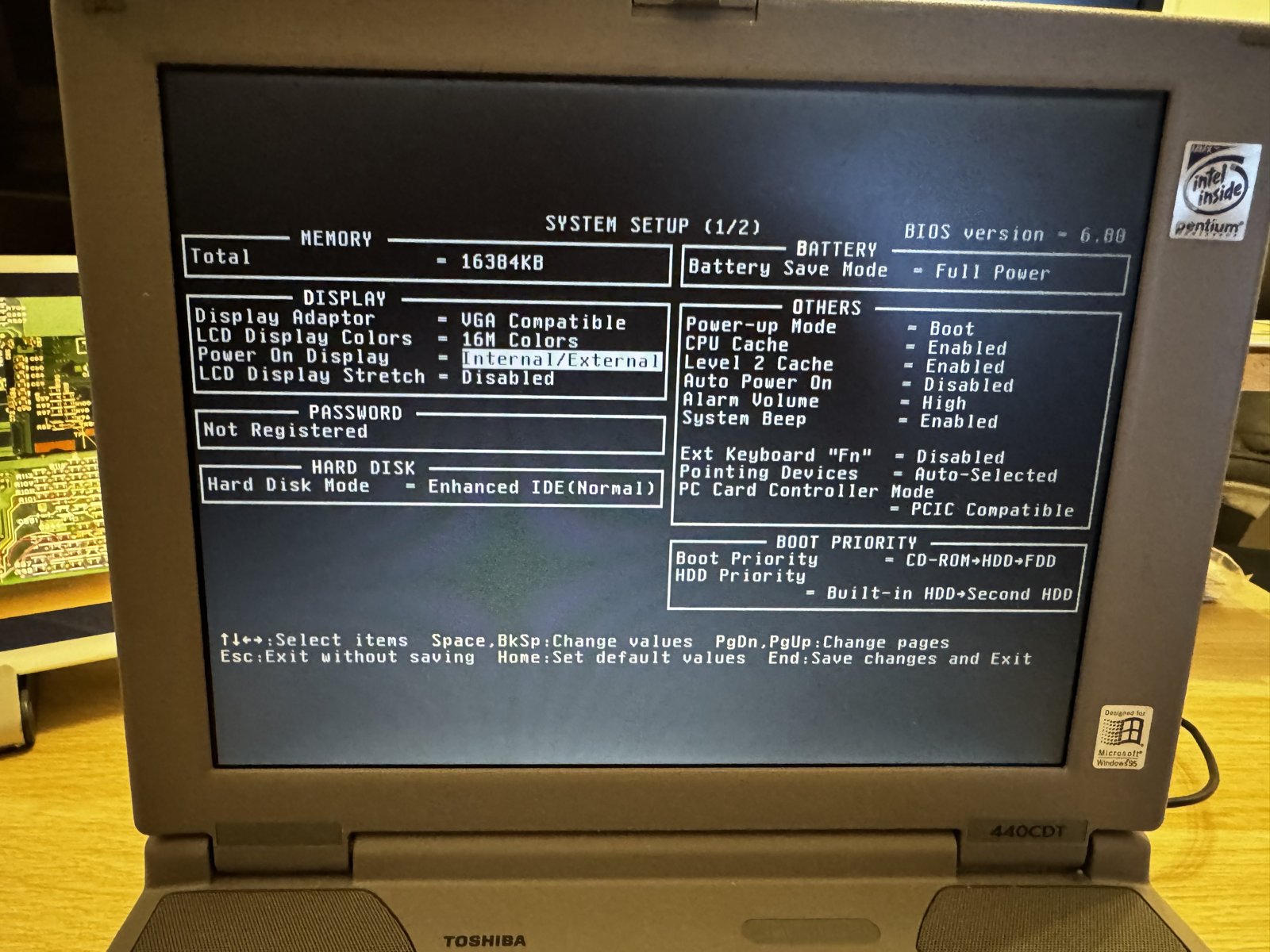 The BIOS shows 16384KB The BIOS shows 16384KB