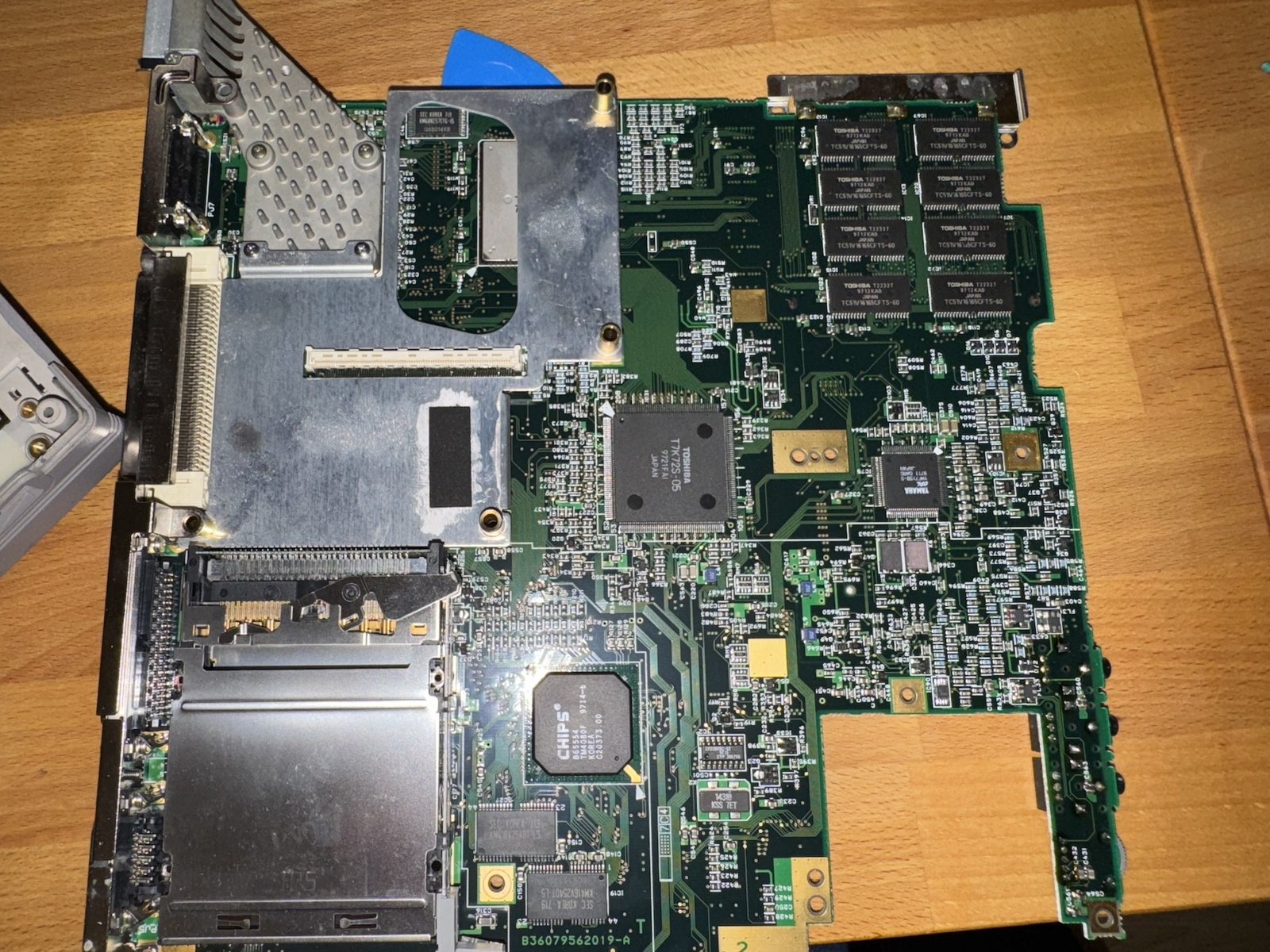 The mainboard - bottom side The mainboard - bottom side