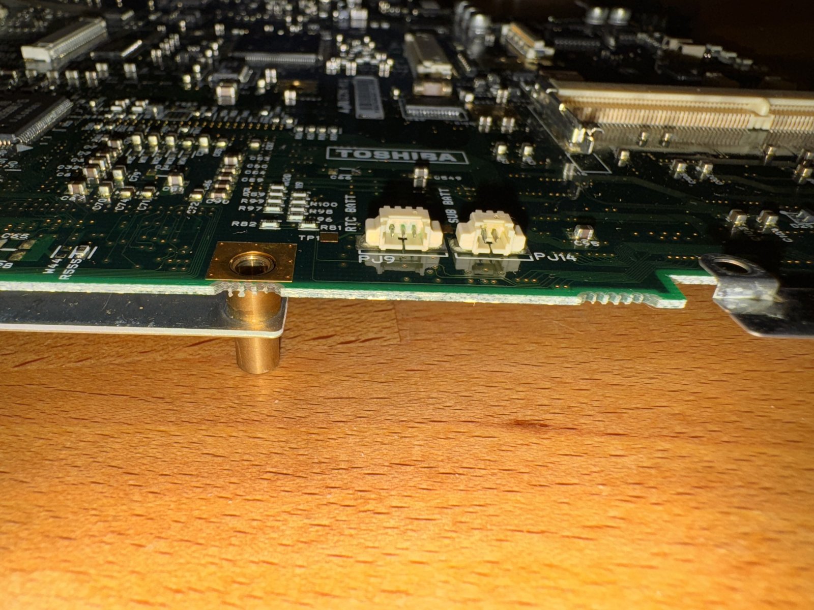 The cleaned battery connectors The cleaned battery connectors