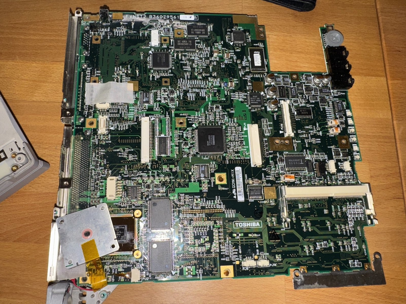 The mainboard - top side The mainboard - top side