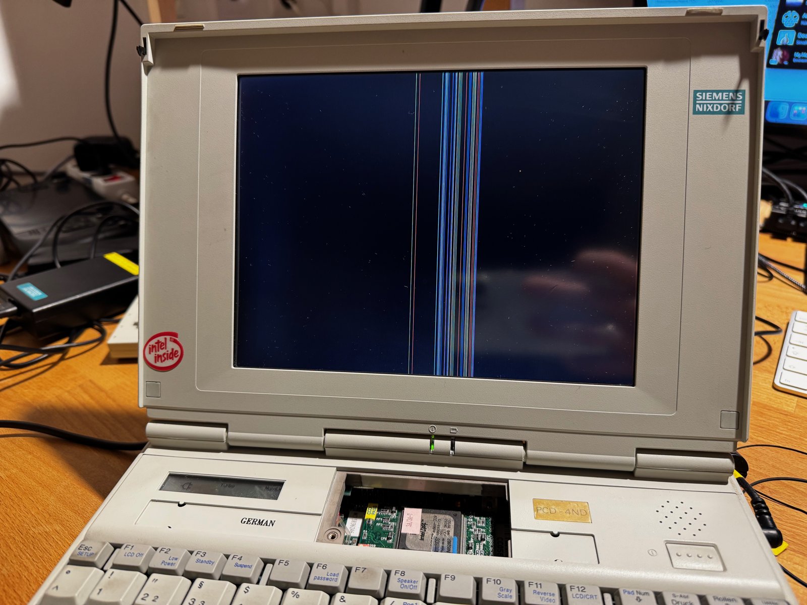 Fixing a red stripe in an old Display
