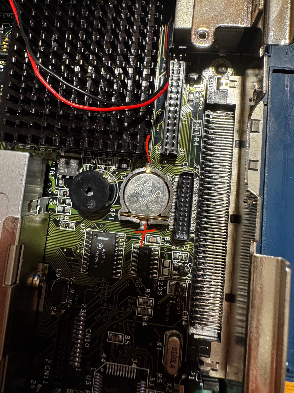 The original CR1225 coin cell in the Colani HighScreen BlueNote II The original CR1225 coin cell in the Colani HighScreen BlueNote II