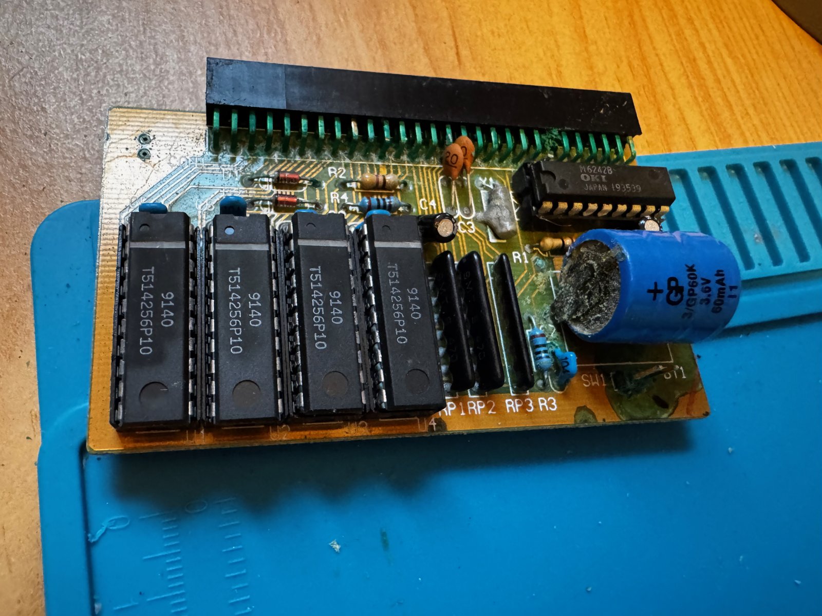 Replacing leaking Ni-Cd backup batteries