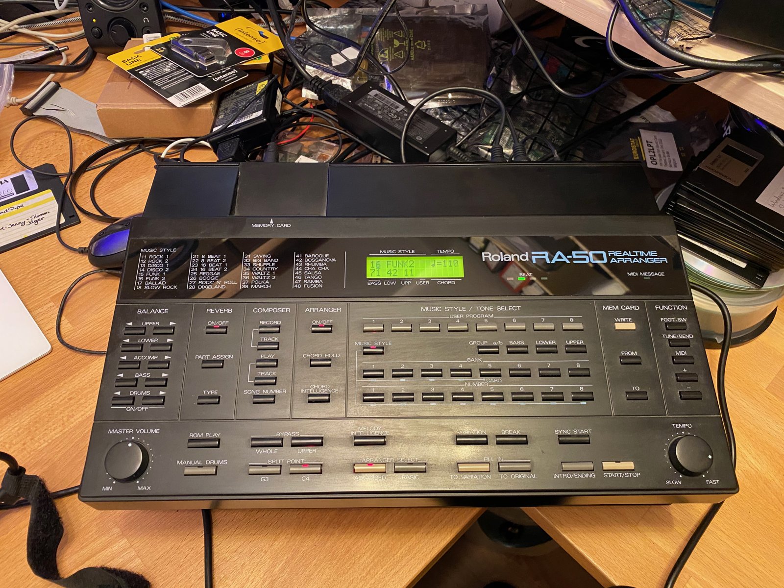 Roland RA-50 to MT-32 mod with an MPU-401 card for MS-DOS