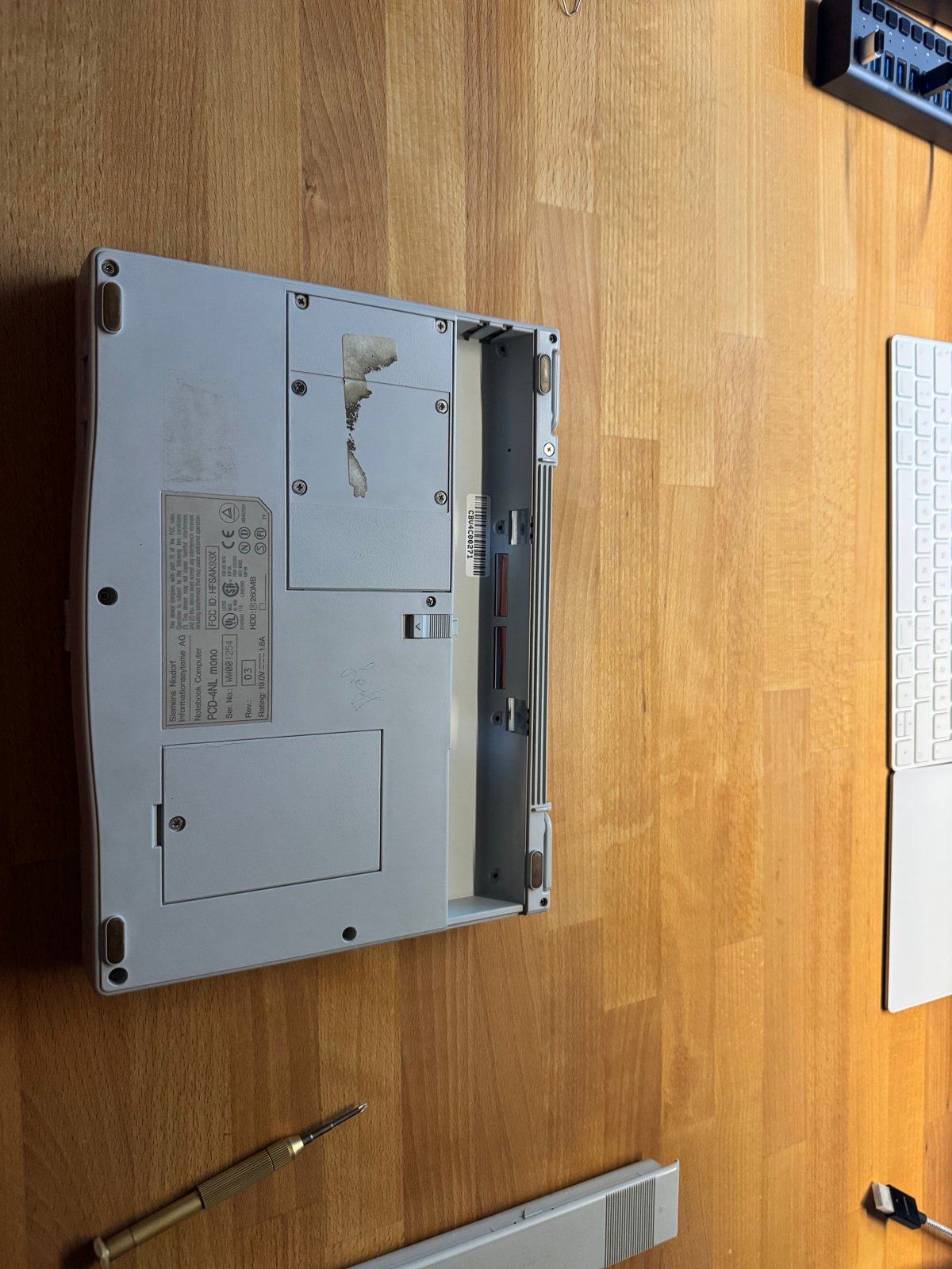 The bottom of the PCD-4NL The bottom of the PCD-4NL
