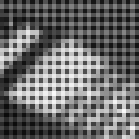 32x32 pixels of raw data, scaled up