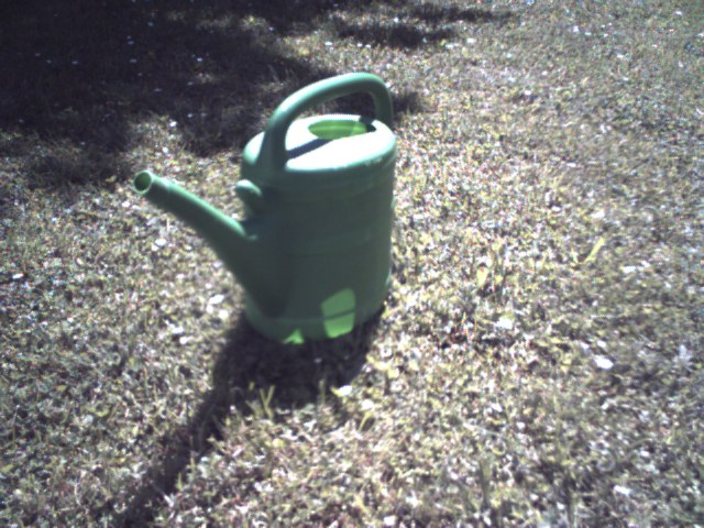 A watering can on the lawn, decoded from a Veo .pdb file A watering can on the lawn, decoded from a Veo .pdb file