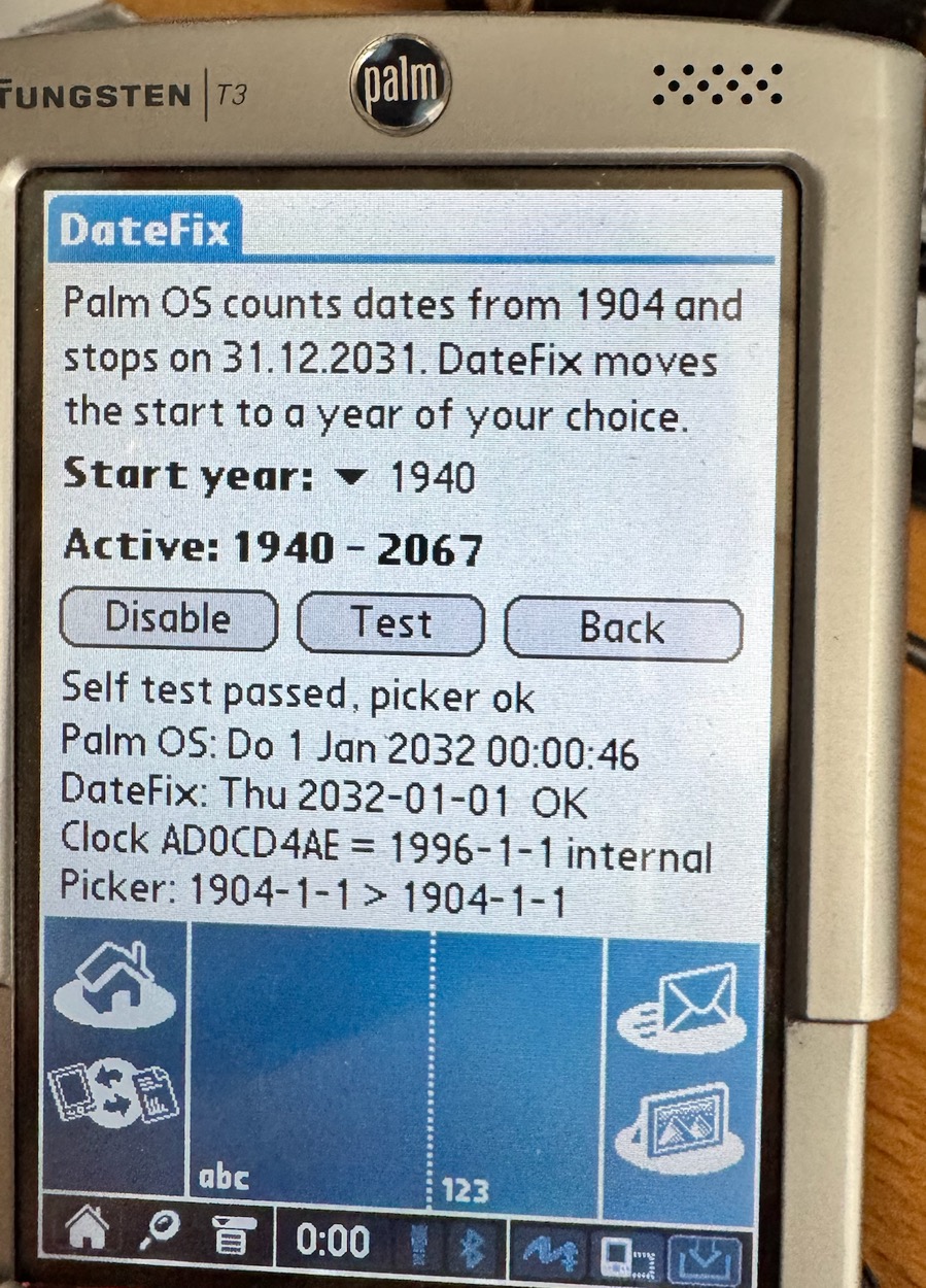 The main screen of DateFix during the investigation: the last line shows what the date picker was called with (internal years: 1904-1-1) The main screen of DateFix during the investigation: the last line shows what the date picker was called with (internal years: 1904-1-1)