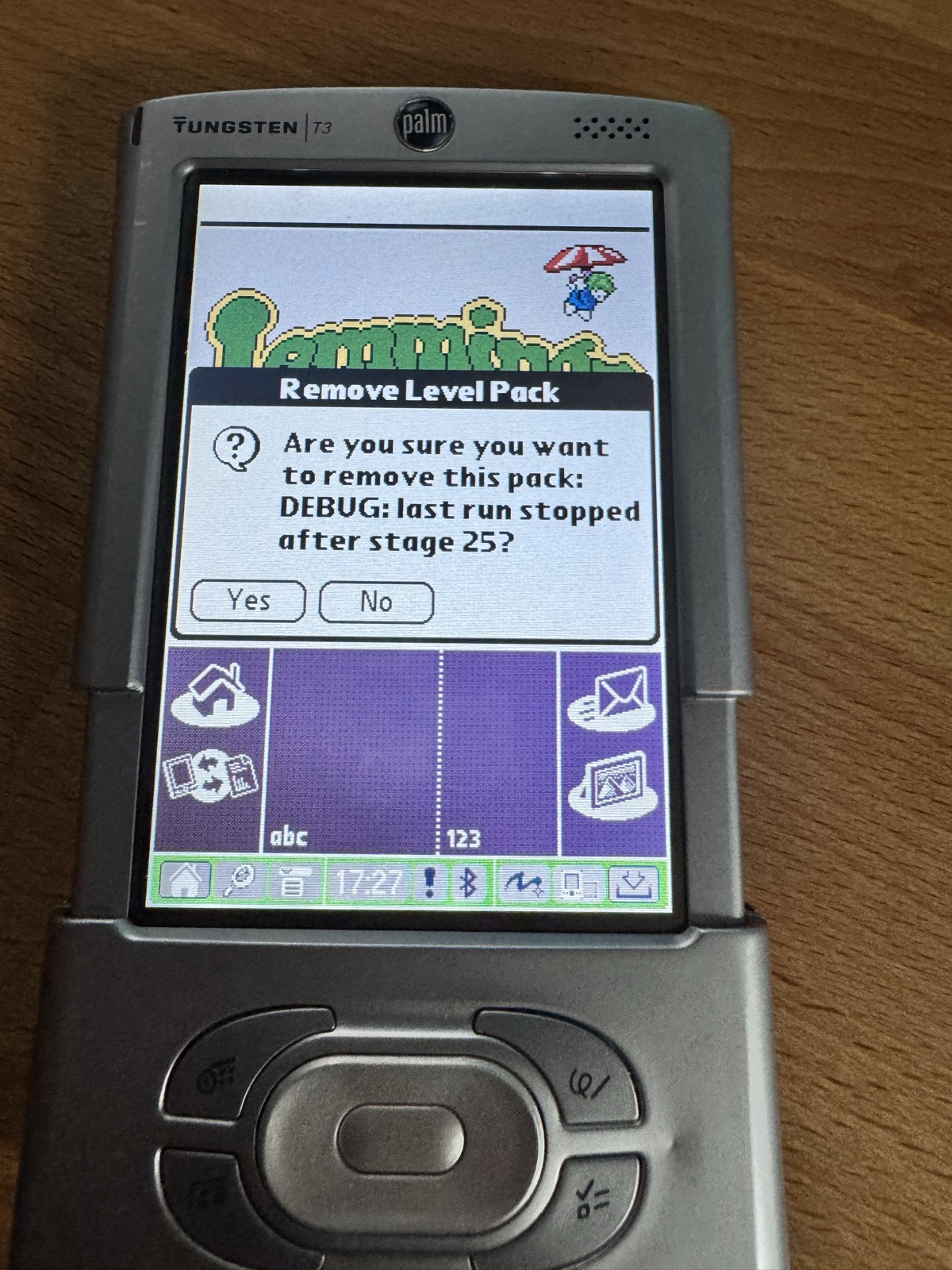 Stage 25: deleting the sound effects stream The alert reporting that the last run stopped after stage 25