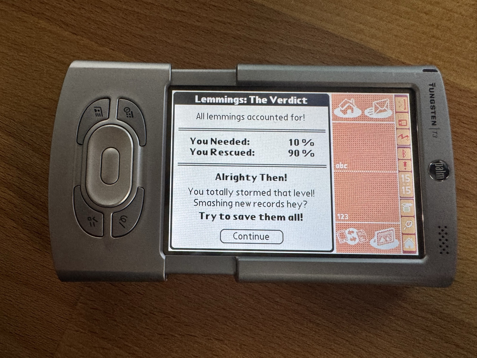 The verdict, now with the input area The verdict dialog with the input area and the status bar