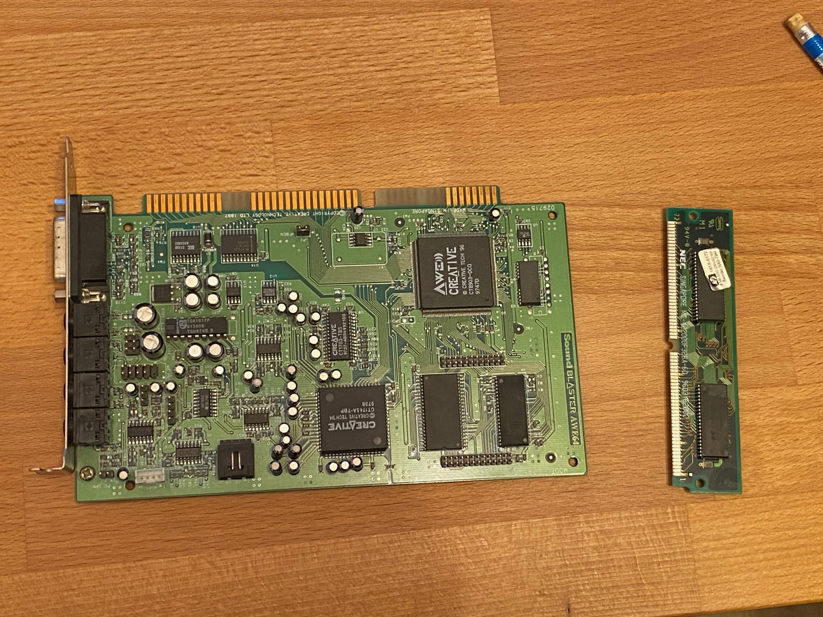 Upgrading a Sound Blaster AWE64 Value from 512KB to 2MB