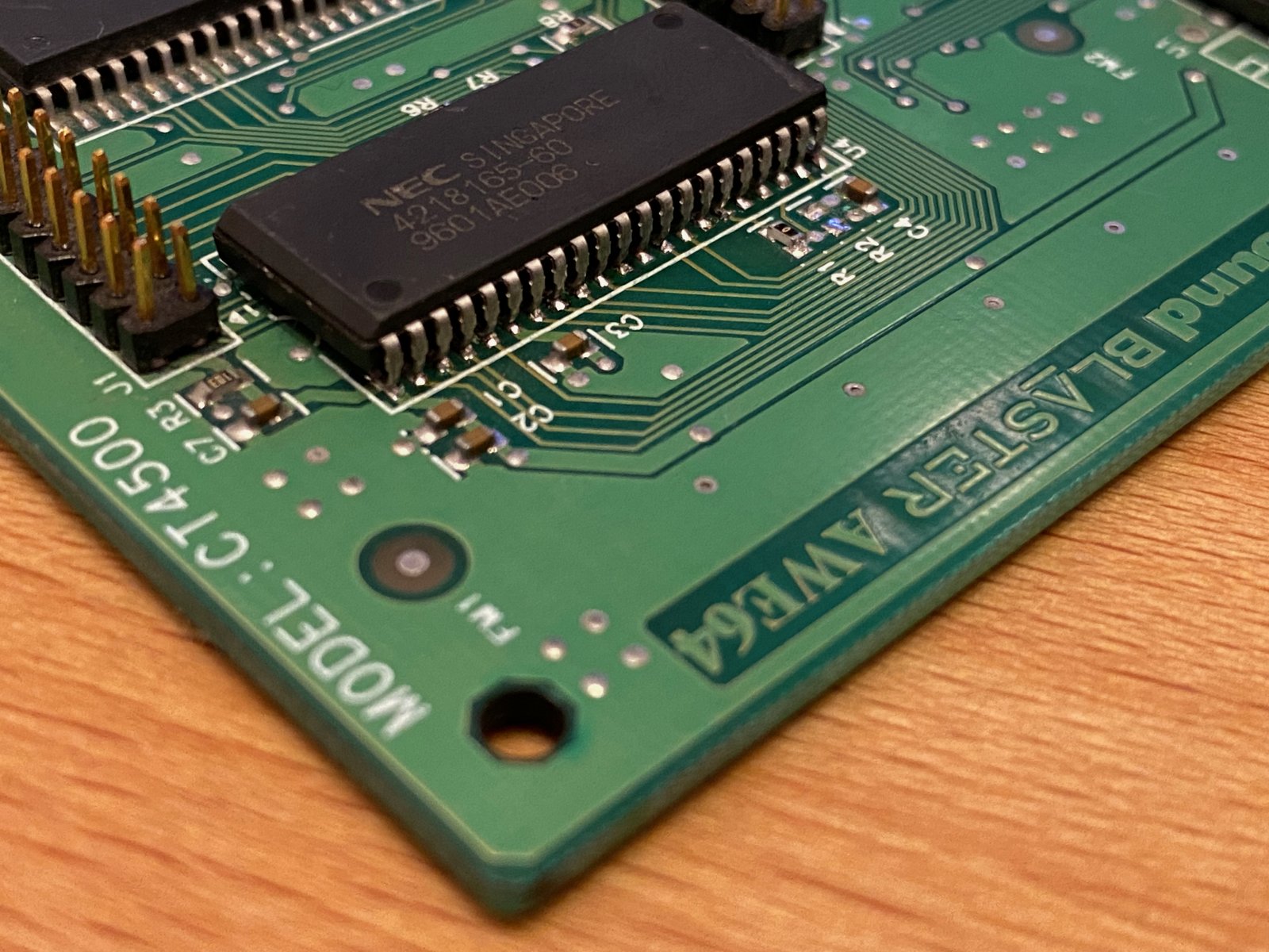 The new RAM soldered in, side B The new RAM soldered in, side B